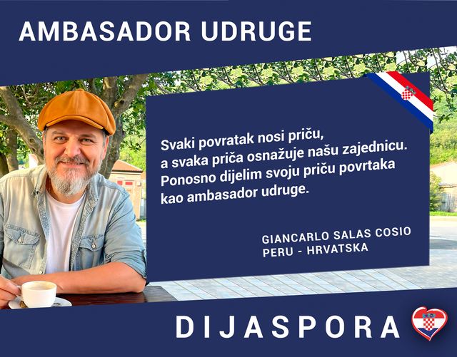 Ambasador Udruge: Giancarlo Salas Cosio