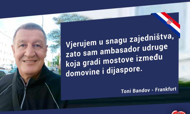 Ambasador Udruge: Toni Bandov